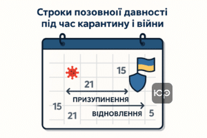 Вплив карантину та воєнного стану на строки позовної давності за кредитом в Україні, зупинка та відновлення строків через обмеження та законодавчі зміни