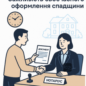 Інформація про продовження строку для прийняття спадщини за законом України, важливість подання заяви нотаріусу у встановлений термін для захисту спадкового майна.