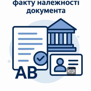 Пояснення судової процедури встановлення факту належності правовстановлюючого документа для виправлення розбіжностей у персональних даних та захисту прав власності.