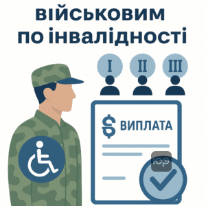 Виплати військовим за інвалідність після звільнення: порядок розрахунку та розміри виплат залежно від групи інвалідності у 2024 році.