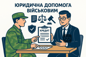 Юридична підтримка військовослужбовців при оформленні та захисті кредитних пільг, консультації адвокатів щодо прав і захисту у кредитних спорах для військових.