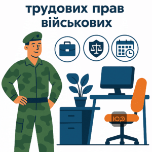 Захист трудових прав військовослужбовців під час базової служби із збереженням робочого місця, переважним правом на працевлаштування після служби та зарахуванням часу служби до трудового стажу для пенсії.