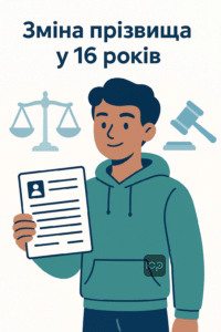 Покрокова інструкція зміни прізвища для 16-річних без згоди батьків за законодавством України у 2024 році