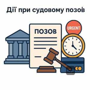 Покрокові дії при отриманні судової ухвали або повістки від Санфорд Капітал у кредитних спорах, з акцентом на важливість швидкого реагування та захисту в суді.