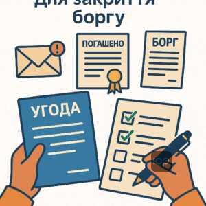 Документи та письмові угоди для закриття боргу перед колекторами Credit Capital, гарантія безпеки та законна основа.