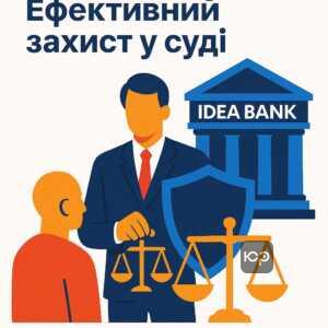 Профессиональная адвокатская защита в суде по кредитам Idea Bank с тщательным анализом договоров и судебной поддержкой для уменьшения долговой нагрузки клиента.