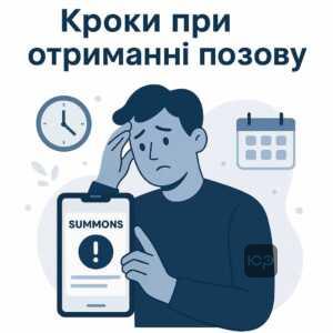 Алгоритм дій після отримання позову від Він Фінанс із порадами щодо перевірки статусу справи, отримання матеріалів, звернення за юридичною допомогою та подання заперечень