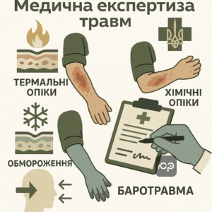 Обзор медицинской экспертизы ожогов и травм по Статье 79 Приказа Министерства обороны Украины, определяющий пригодность военнослужащих к службе при специфических травмах.