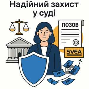Надійний захист у суді від колекторської компанії Свеа Фінанс зі стягнення кредиту та захист майна від незаконних арештів, поради для виграшу справи в суді