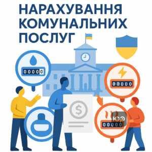 Інформація про нарахування комунальних платежів під час воєнного стану з урахуванням чинного законодавства та місцевих пільг.