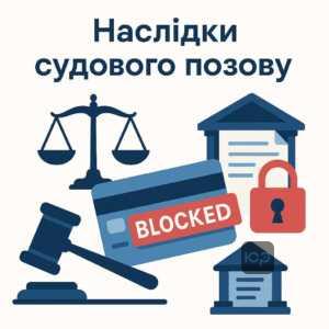 Наслідки ігнорування судового позову щодо боргу, включаючи заочне рішення суду, арешт рахунків, блокування карток та примусове стягнення боргу