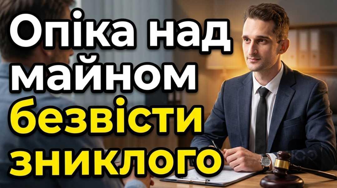 Як оформити опіку над майном безвісти зниклої особи