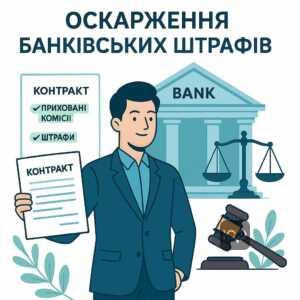 Оскарження банківських штрафів і прихованих комісій через суд в Україні, захист прав споживачів, зменшення завищених санкцій по кредиту