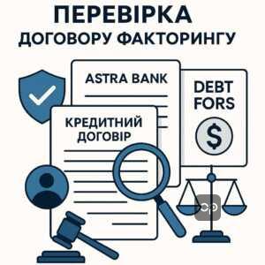 Проверка договора факторинга и защита прав должников по кредиту Астра Банка при передаче долга Дебт Форс в соответствии с украинским законодательством.