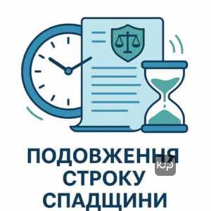 Пояснення про подовження строків для прийняття спадщини за законом України, з акцентом на юридичну процедуру поновлення строків і правову допомогу спадкоємцям.