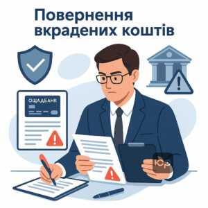 Юридична допомога при шахрайських діях з картками Ощадбанку, повернення вкрадених коштів через суд, захист прав споживачів і доведення відповідальності банку.