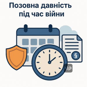Ілюстрація, що пояснює позовну давність за кредитом під час війни та надзвичайних ситуацій, з акцентом на законодавчі зміни та правила розрахунку строків.
