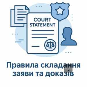 Як скласти заяву до суду та зібрати необхідні докази для судового процесу згідно з нормами ЦПК України