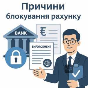 Причини блокування банківських рахунків виконавчою службою: непогашені кредити, заборгованість по аліментах, штрафах і комунальних послугах, та роль адвоката у захисті прав.