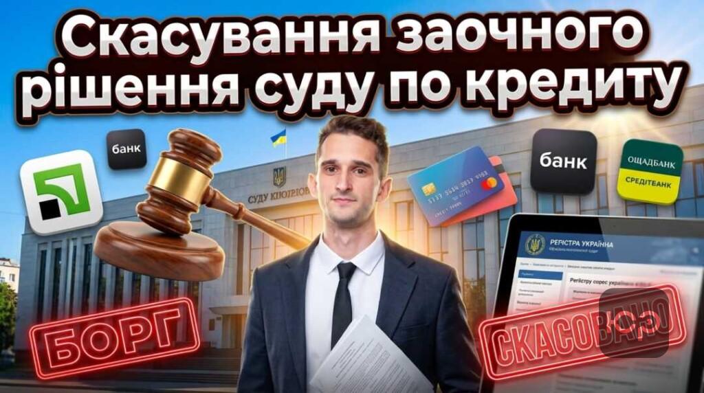 Як скасувати заочне рішення суду по кредиту інструкція та судова практика