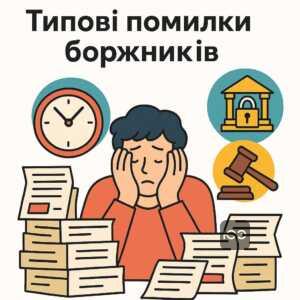 Поширені помилки боржників у суді, що призводять до арешту майна: пропуск процесуальних строків, емоційні листи замість юридичних відзивів, наслідки у вигляді блокування рахунків і опису майна.