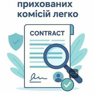 Професійний аналіз договору для виявлення прихованих комісій та важливих пунктів, що допомагає уникнути фінансових пасток.