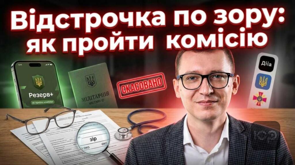 Як отримати відстрочку від мобілізації через поганий зір та хвороби ока