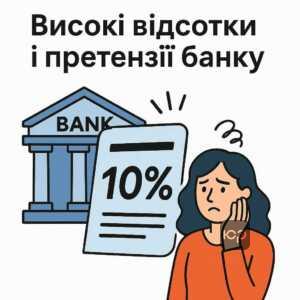 Аналіз проблеми претензій банку до клієнтки через завищені відсоткові ставки по кредитній картці у 2017 році з необхідністю втручання адвоката