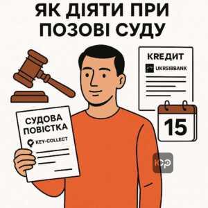 Что делать должнику при получении иска от Кей-Колект по кредиту Укрсиббанка с учетом сроков и защиты прав
