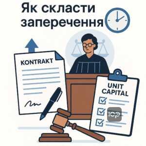 Покроковий алгоритм дій для складання заперечення на позов від Юніт Капітал у суді, включно з аналізом документів, дотриманням строків та збором доказів для захисту прав відповідача.