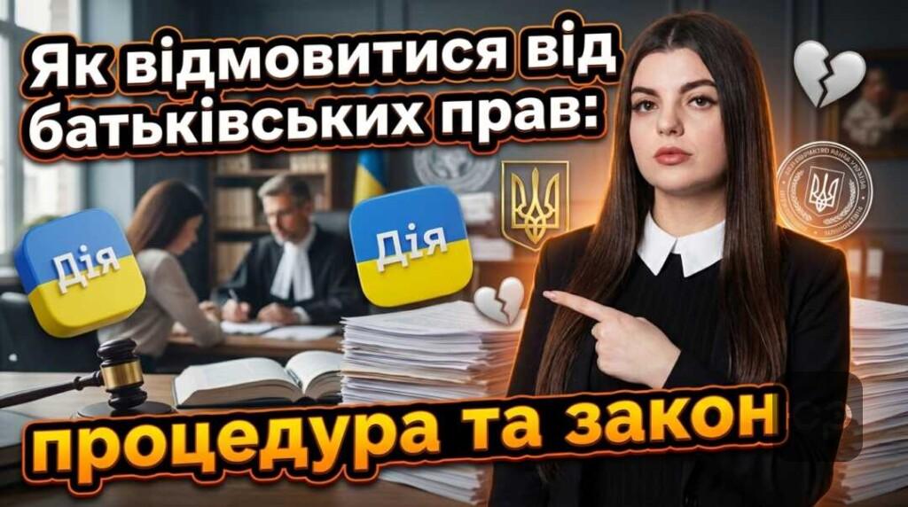 Як добровільно відмовитися від батьківських прав: процедура та закон України