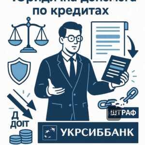 Правова допомога у спорах з Укрсиббанком для зменшення кредитних зобов’язань та списання пені.