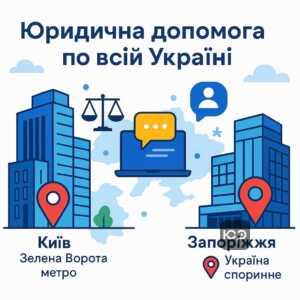 Зручні офіси для зустрічей з юристами у Києві та Запоріжжі. Можливість дистанційної юридичної підтримки по всій Україні, ефективний захист прав без залежності від місця проживання.