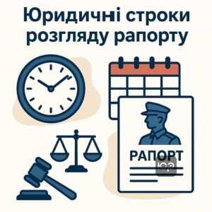 Правові підстави та законні строки розгляду рапорту на звільнення з військової служби, включаючи особливі умови для військовослужбовців з інвалідами другої групи та регламентацію часу розгляду заяв командуванням.