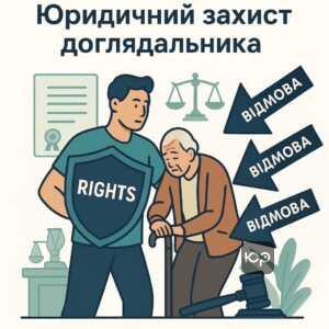 Захист прав доглядальника у судовій практиці при спорах з державними органами через формальні відмови, акценти на реальних можливостях догляду і юридичній підтримці.