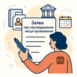 Зразок правильно складеної заяви про підтвердження місця проживання в Україні з докладним описом та списком необхідних документів для суду, корисний для оформлення спадщини, пенсії та інших юридичних процесів.