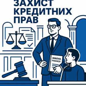 Юридична допомога у справах мікрокредитів з ТОВ ФК Іннова Фінанс, професійний захист інтересів боржника в суді, аналіз договору та розробка стратегії для кредитних спорів.
