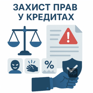 Юридична підтримка при оскарженні кредитних договорів з підставами недійсності, включно з введенням в оману, тиском та несправедливими умовами згідно з законодавством України.