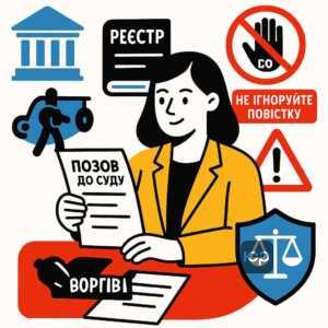 Как действовать при суде с коллекторами: проверка судебных решений, важность реакции на судебную повестку и подготовка отзыва на иск, юридическая помощь антиколлектора для защиты прав заемщика в Украине