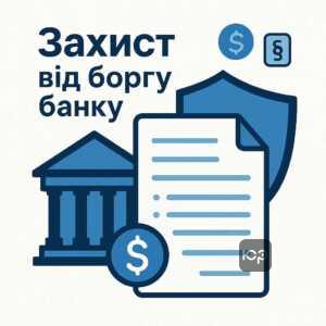 Захист від незаконного стягнення боргу банком, блокування прихованих комісій та несправедливих штрафів за кредитом, ефективне оскарження фінансових зобов'язань згідно з Законом України