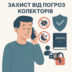 Заборонені дії колекторів Crypsee згідно із Законом України про захист прав споживачів фінансових послуг та права боржників на інформування без погроз і порушень.