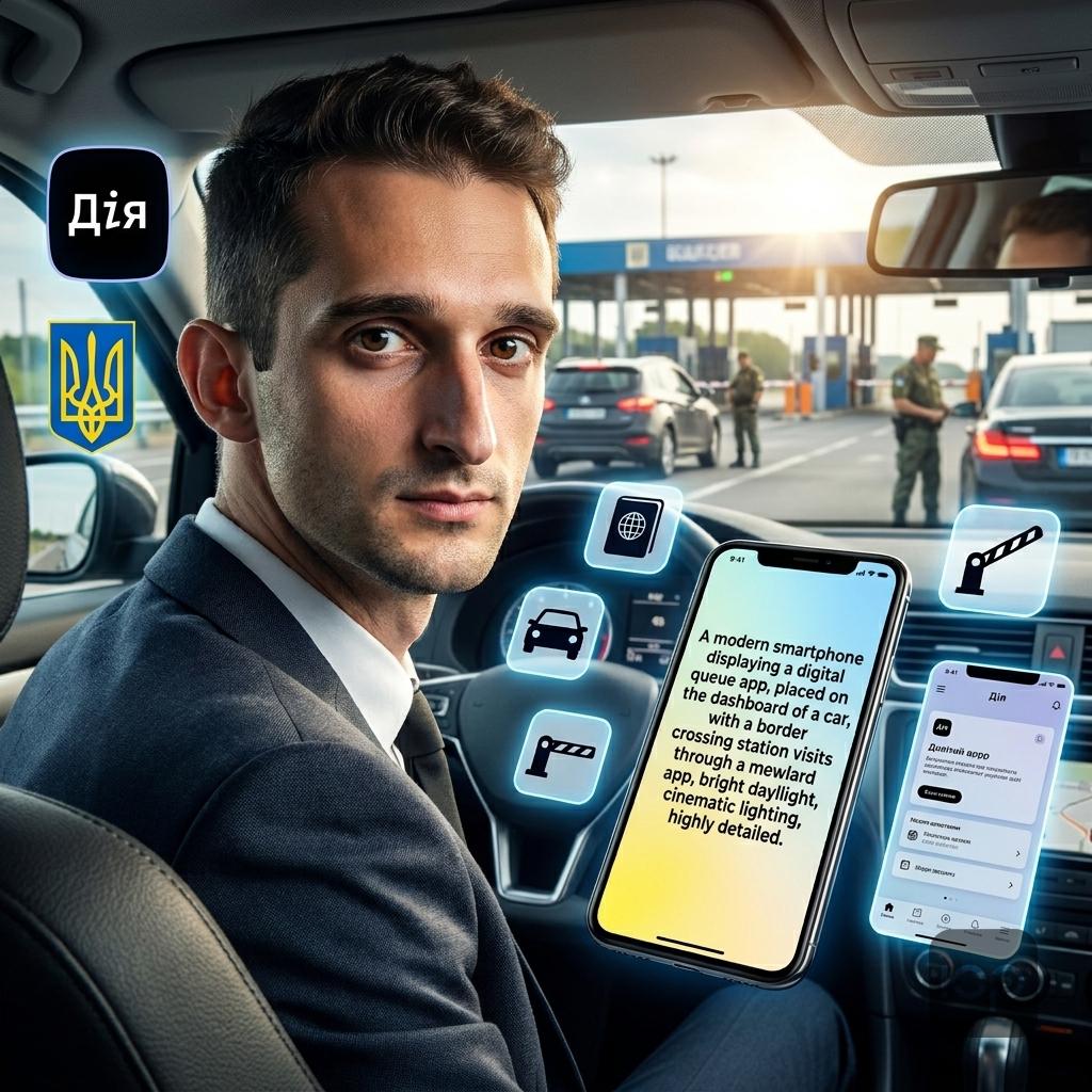 Бронювання черги на кордон для легкових авто через Дію