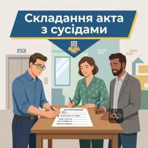 Акт-претензія ЖКГ зразок та порядок підписання сусідами