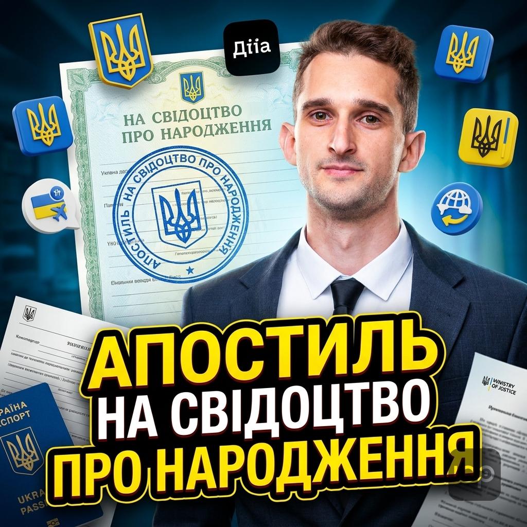 Апостиль на свідоцтво про народження покрокова інструкція