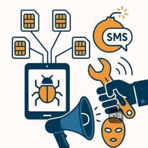 Як ботоферми і кібербулінг застосовуються у схемах шантажу з масовим використанням SIM-карток, SMS-спаму і зміни голосу, що порушує приватність в Україні