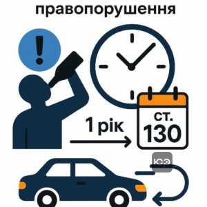 Пояснення критеріїв повторного правопорушення за статтею 130 КУпАП, включно з часовими межами та правовими наслідками.