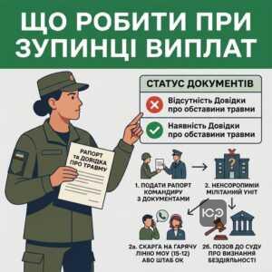 Дії при неотриманні винагороди військовим