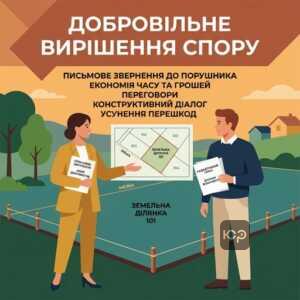 Усунення перешкод у користуванні земельною ділянкою через переговори