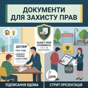 Документ що засвідчує факт укладення договору споживача поза офісом