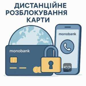 Дистанційне розблокування заблокованої карти Монобанку за кордоном та отримання допомоги через додаток банку